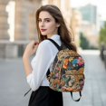 thumbnail image 6 of JIALIOU Mini Backpack Purse for Women Quilted Casual Daypack Small Travel Shoulder Bag, Leopard Walking Through Flowers, 6 of 7