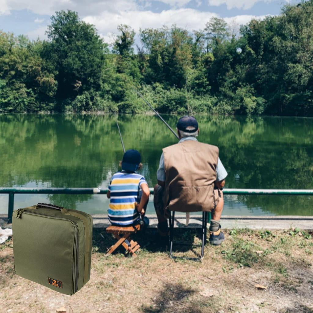 Fishing Tackle Storage Handbag for Fly Fishing, Carp fishing, Organizer for Fishing Accessories, Fishing , Tools, gear pouch for Outdoor Activities