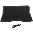 thumbnail image 1 of Almohadilla de enfriamiento para computadora portátil 6 ventiladores portátil plegable ajustable silencioso ergonómico enfriador para computadora portátil soporte de enfriamiento de escritorio negro, 1 of 8