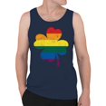 thumbnail image 2 of Rainbow Shamrock LGBTQ+ Pride and St. Patricks Day Blend Men's Tank Top, 2 of 3