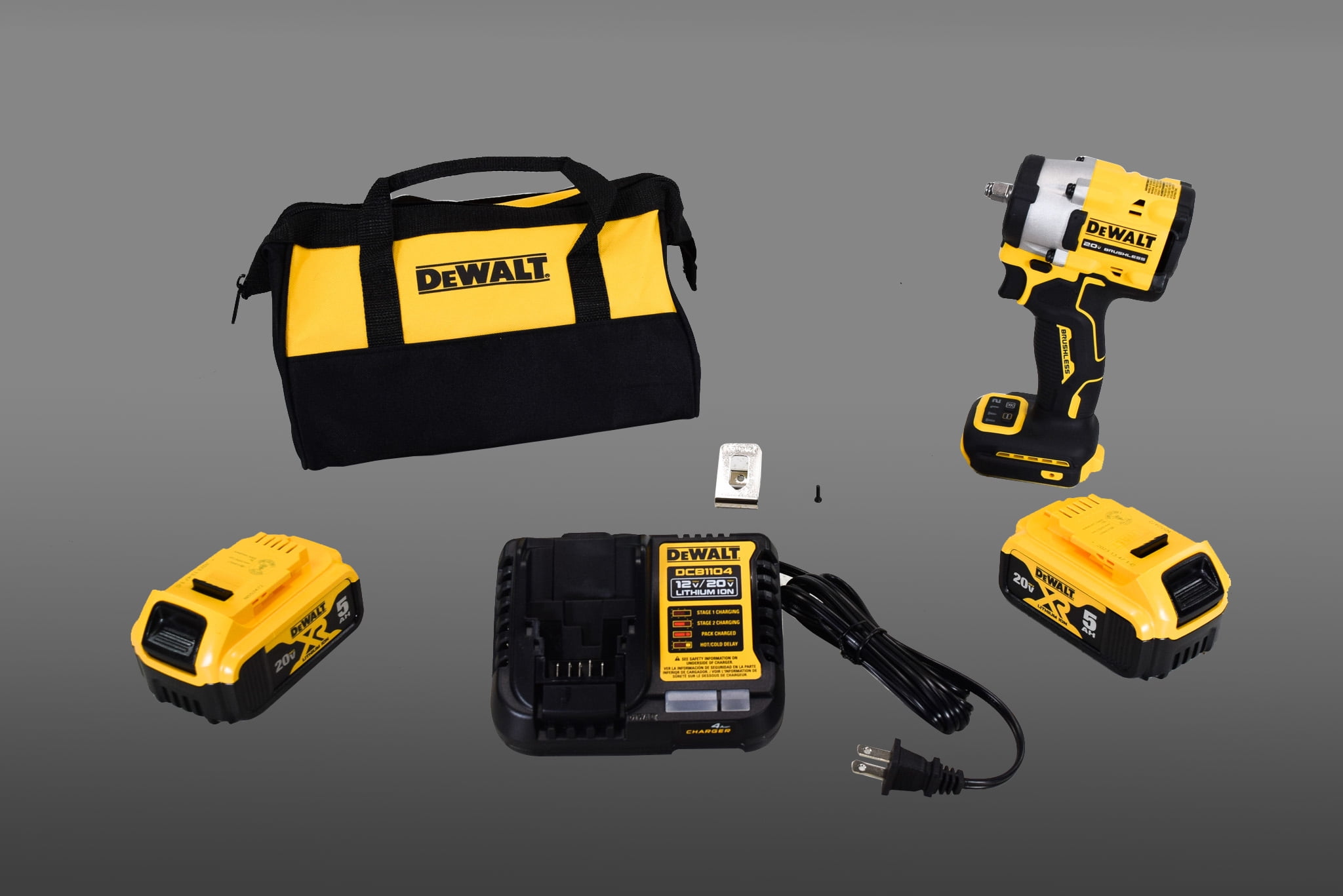 DeWalt DCF923P2 20V Cordless 3/8" Impact Wrench Kit w/Hog Ring Anvil