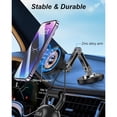 thumbnail image 3 of Cargador magnético inalámbrico para coche de 360° - Soporte plegable totalmente metálico para teléfono móvil de 15 W para MagSafe, compatible con la serie iPhone, accesorios esenciales para el coche, 3 of 7
