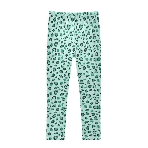 joogoo Girls' Leggings Leopard Green Yoga Pants 6T