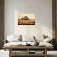 thumbnail image 2 of ZHONGYUTONG Rustic Old Barn Wall Art Vintage Country Landscape Picture Farmhouse Scenery Canvas Wall Decor for Living Room Bedroom Home Frame (16.00" x 24.00"), 2 of 5