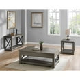 thumbnail image 2 of Steve Silver Dexter Distressed Driftwood Wood and Metal Sofa Table, 2 of 4