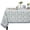 Columbia Blue, variant on Verolix Floral Tablecloth 60 x 60 Inch Square, Blue White Pattern Table Cover, Waterproof Washable Wrinkle Resistant Polyester Fabric for Dining Kitchen Indoor Outdoor Use
