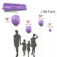 thumbnail image 2 of Globos PartyWoo Lavender, 140 unidades, color morado claro, diferentes tamaños, 2 of 6