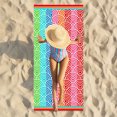 thumbnail image 1 of Hot6sl Liquidación de Ahorros de Verano Toalla de Playa de Verano y Microfibra Junto Al Mar, Toalla de Playa Absorbente de Secado Rápido, Toalla de Baño para Adultos, Modelo con Patrón Ondulado, 1 of 6