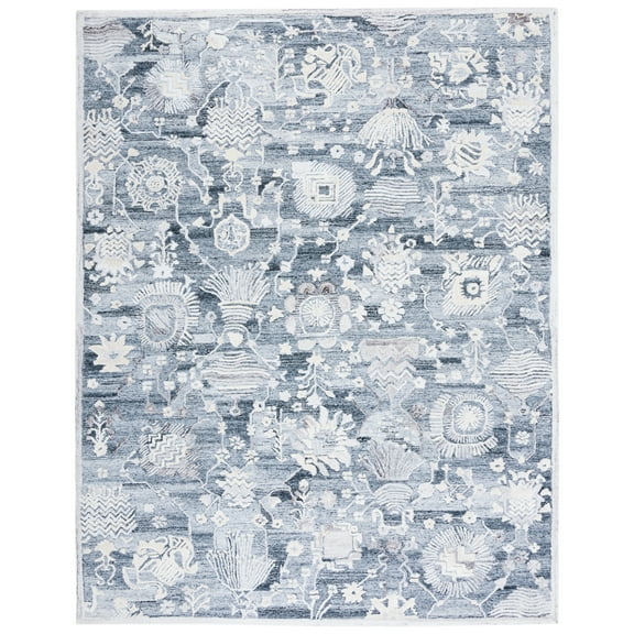 SAFAVIEH Glamour Quinten Floral Area Rug, Grey/Ivory, 4' x 6'