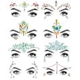 thumbnail image 1 of SHINEYES 8 piezas de gemas para la cara de sirena para mujer, con purpurina, diamantes de imitación, joyas para la cara, cristales para festivales, pegatinas para la cara, ojos, cara, cuerpo, tatuajes, 1 of 1