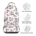 thumbnail image 5 of Sikiie Rose Flowers Car Seat Protector 2 Pack Car Seat Cushion Mat, Car Seat Covers for SUV, Truck, Van, 5 of 7