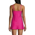 thumbnail image 2 of Lands' End Women's Texture Underwire Wrap Tankini Swimsuit Top, 2 of 3