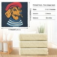 thumbnail image 6 of Yayeee 6 Pack Kitchen Dish Cloths Set for Washing Soft Drying Absorbent Microfiber Towels, Blue Dog Artist, 6 of 9