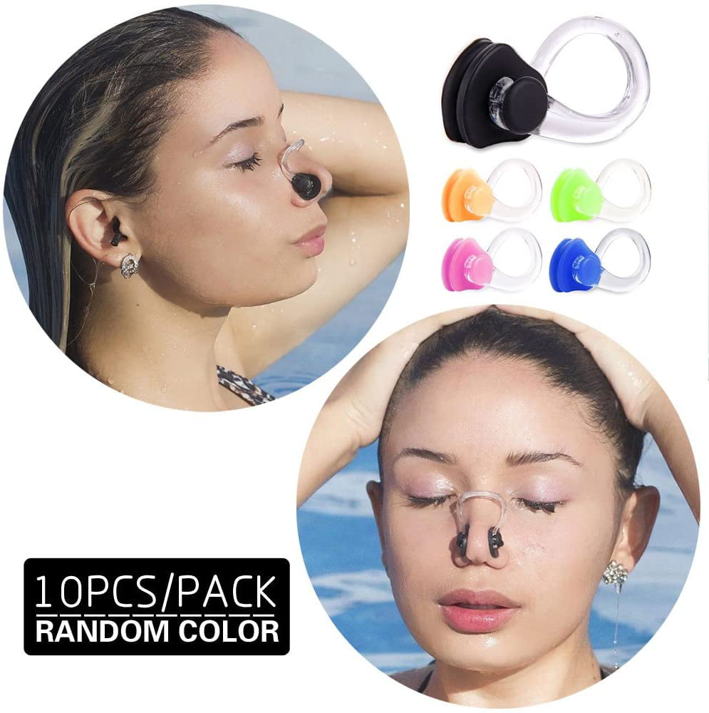 5 Count Waterproof Silica Gel Swimming Nose Clip Comfortable Soft Nose Plug 