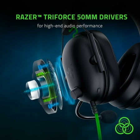 Razer - BlackShark V2 X Wired Gaming Headset for PC, PS5, PS4, Switch, Xbox X|S, and Xbox One - Black