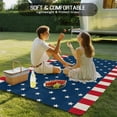 thumbnail image 5 of Fsddascl Independence Day American Flag Outdoor Rug for Patio/Deck/Porch, Non-Slip Large Area Rug 5 x 8 Ft, White Star Red Stripes Indoor Outdoor Rugs Washable Area Rugs, Camping Rug Carpet, 5 of 5