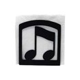 thumbnail image 2 of Village Wrought Iron NH-134 Music Note Napkin Holder, 2 of 2
