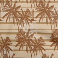 thumbnail image 1 of oneOone Cotton Cambric Brown Fabric Tropical Plam Tree With Stripes Sewing Material Print Fabric By The Yard 42 Inch Wide, 1 of 4