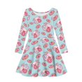 thumbnail image 4 of DISNIMO Girl Axolotl Doughnut Dress Girls Fall Dress Girls Long Sleeve Swing Dresses Girls Twirl Dress Size 15-16 Girls Lightweight Dress Long Sleeve Kids Soft Dresses Children School Dress Teens, 4 of 6