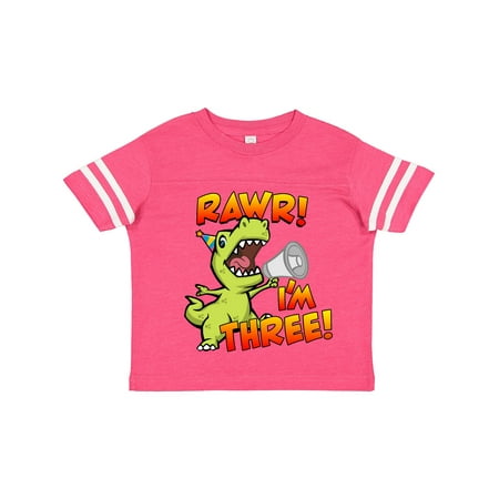 

Inktastic Rawr I m Three Dinosaur Gift Toddler Boy or Toddler Girl T-Shirt