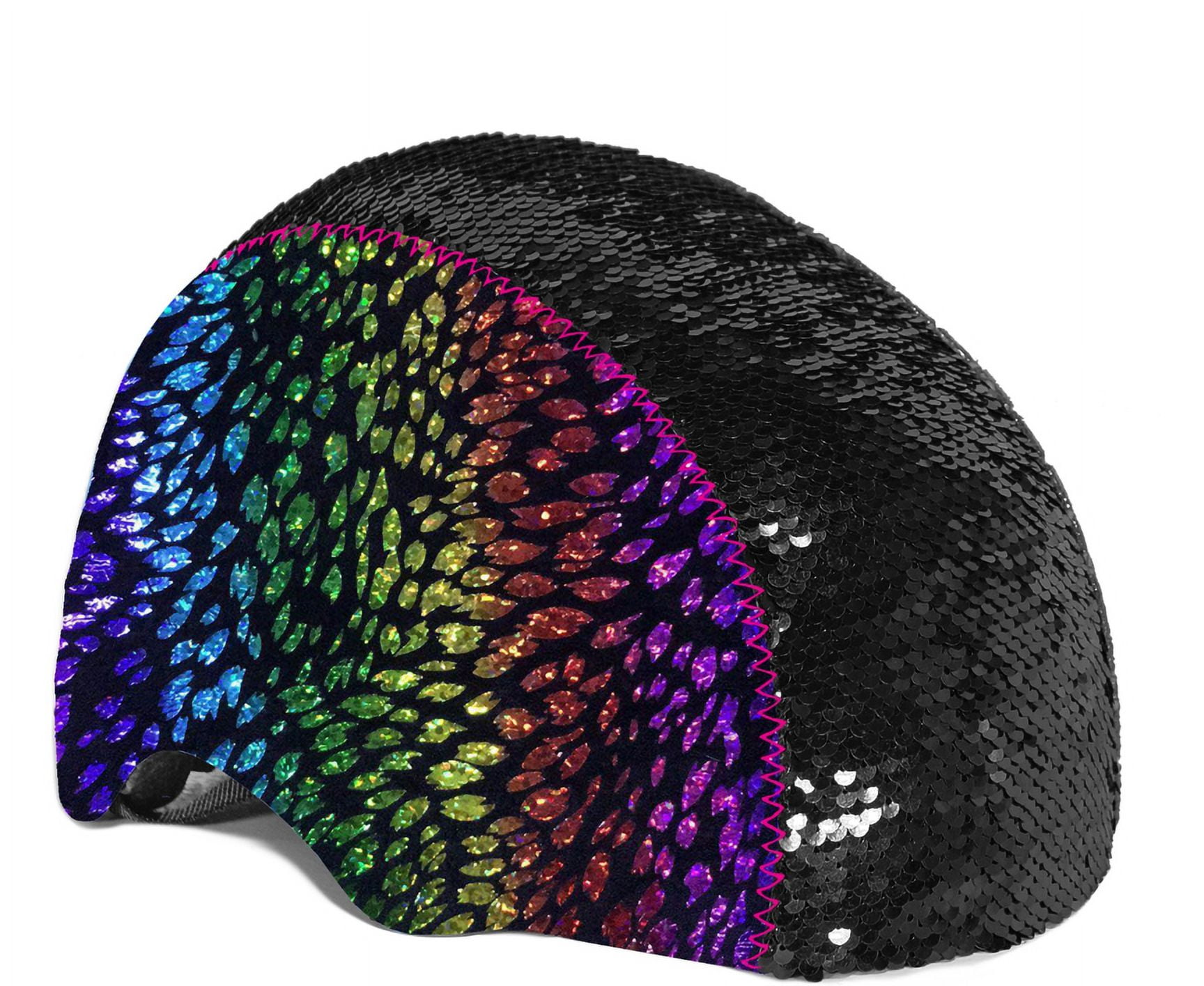 LittleMissMatched Rainbow Dragon Magic Sequin Multi-Sport Youth Helmet, Multi-color