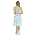 thumbnail image 5 of Women's Nautical Zigzags Anchor Silhouettes A-line Printed Skirt Casual Wear, L, Pale Blue Navy Blue, by Ambesonne, 5 of 6