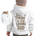 thumbnail image 3 of Chenglor Hoodies for Teen Girls Girls Sweatsuit Jesus Printed Hooded Sweatshirt Pullover, 3 of 7