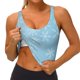 thumbnail image 3 of Balery Snowflake Snowing Sujetadores deportivos con espalda cruzada para mujer, acolchados, sin costuras, de alto impacto, ideales para yoga, gimnasio, entrenamiento y fitness.-XX-Large, 3 of 8