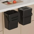 TRAHOO2 Pack Kitchen Trash Can with Lid, Outdoor Dog Waste Trash Can
