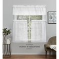 thumbnail image 7 of Exclusive Home Curtains Belgian Tailored Sheer Rod Pocket Valance, 54x16, White, 7 of 7