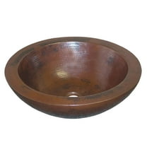 Native Trails Cps55 Laguna 16" Circular Copper Vessel Bathroom Sink - Copper