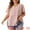 Pink, variant on DARING DIVA Women's Plus Floral V Neck Short Sleeve Peplum Top 3X White