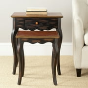 Safavieh Jasper Accent Table Set, Oak/Java Finish