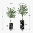 thumbnail image 4 of Artificial Tree in Modern Marble Effect Planter, Fake Eucalyptus Silk Tree for Indoor and Outdoor Home Decoration - 57" Overall Tall (Plant Pot Plus Tree), 4 of 5
