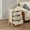 Brown03, variant on BSHTI Hollow-Carved 3 Drawer Cabinet Dresser Storage Chest with Metal Handles For Living Room Bedroom