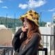 thumbnail image 3 of Adolescentes Niñas Adultos Lindo Pescador Sombrero Invierno Cálido Sombrero Gorra Amarillo Sunnimix sombrero de pescador de mujer, 3 of 8