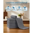 thumbnail image 3 of Utopia Towels 12 Pack Ribbed Bar Mops Towels, 16 x 19 Inches, 100% Cotton Ultra Absorbent Bar Towels and Cleaning Towels (Grey), 3 of 9