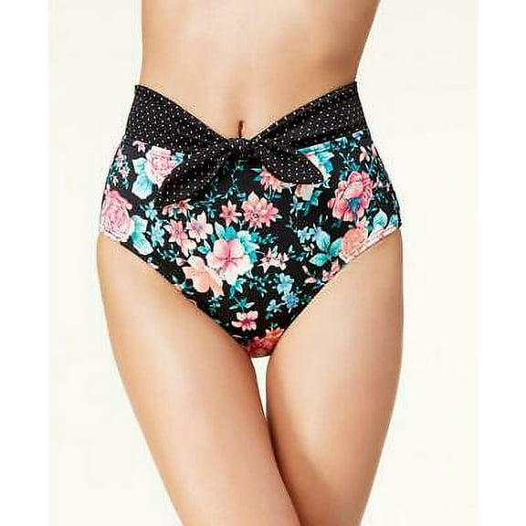 Sundazed Women Floral Tie High Waist Bikini Bottom Swimsuit Size S MSRP $44