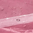 thumbnail image 7 of Barossa Design Lightweight Waterproof Shower Curtain PEVA Liner with 3 Magnets -Clear Pink, 72" x 72", 7 of 7