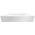thumbnail image 3 of Novatto NP-208513ORB Rectangular White Porcelain Grooved Exterior Sink Set with Oil Rubbed Bronze Drain, 3 of 6