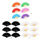 thumbnail image 4 of Pack of 6 Foldable Paper Hand Fans for Women with Bamboos Handle DIY Painting Wedding Dancing Party Cooling Accessories C, 4 of 4