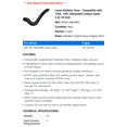 thumbnail image 2 of Lower Radiator Hose - Compatible with 1985, 1987 Oldsmobile Cutlass Salon 5.0L V8 GAS, 2 of 2