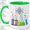 Green, variant on Science Lab Accent Mug, 11oz Ceramic Coffee Cup for Science Teachers