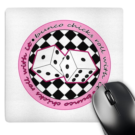 3dRose  Bunco Chicks Roll With It Pink and White  MousePad price history on PriceWatchPro