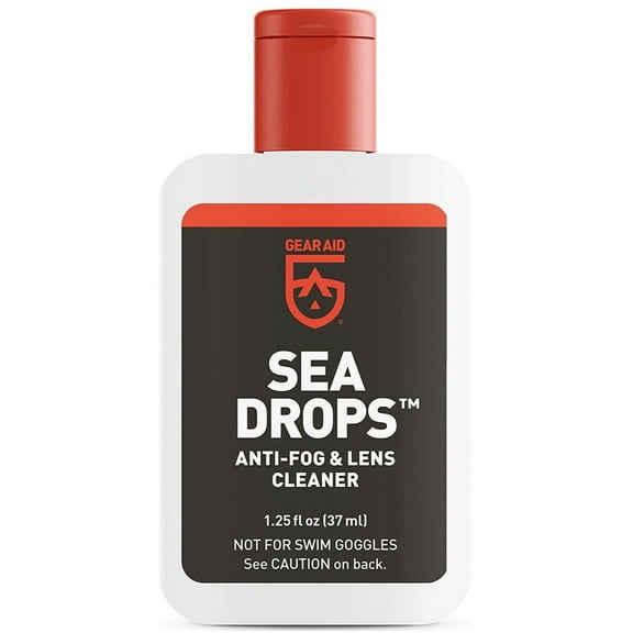 GEAR AID Sea Drops Anti-fog and Cleaner for Dive and Snorkel Masks, 1.25 fl oz