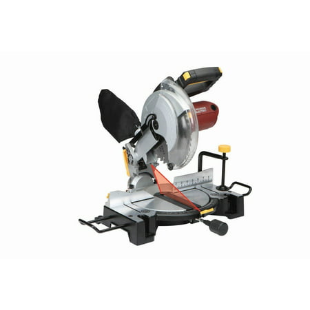 10 Inch Compound Miter Saw with Laser Guide System Bevel 45 deg.