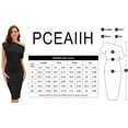 thumbnail image 5 of MLANM Women's Off The Shoulder Short Sleeve Ribbed Casual Party Bodycon Midi Dress, M Pink, 5 of 6