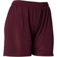 thumbnail image 2 of Badger Womens Mesh Fastpitch Softball Shorts Maroon L, 2 of 5