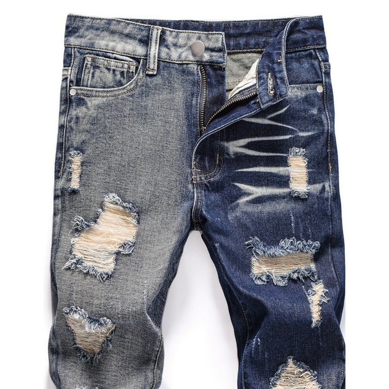 GYRATEDREAM Boy's Skinny Ripped Jeans Destroyed Distressed