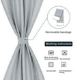 thumbnail image 5 of PiccoCasa French Thermal Insulated Blackout Curtain, Gray W54" x L40", 5 of 8